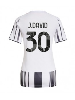 Billige Juventus Jonathan David #30 Hjemmedrakt Dame 2025-26 Kortermet